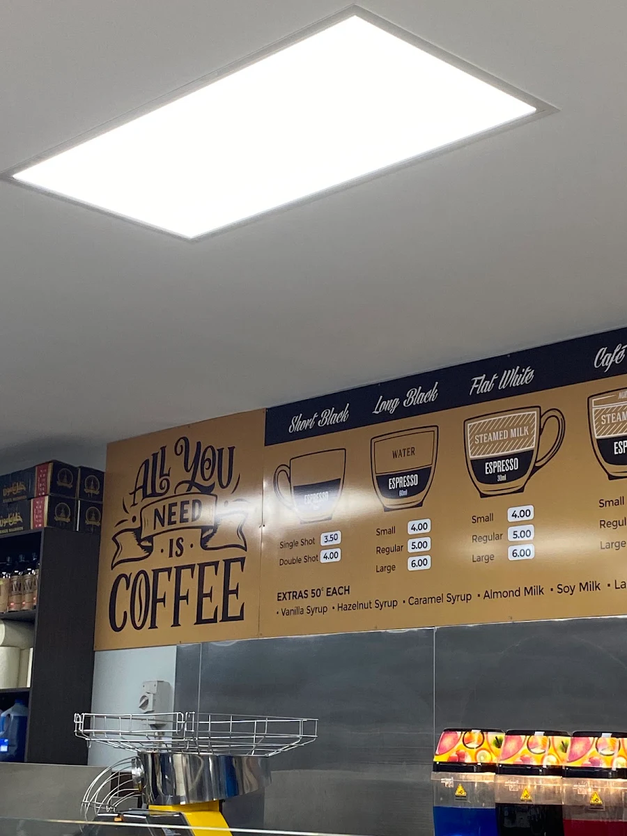 Menu, Ravenhill Cafe