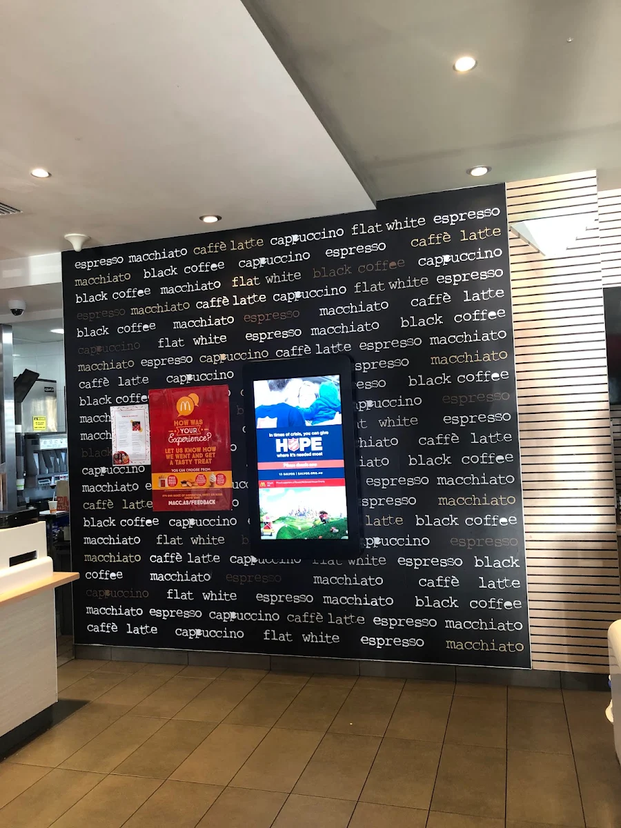 Menu, McDonald's Kilsyth