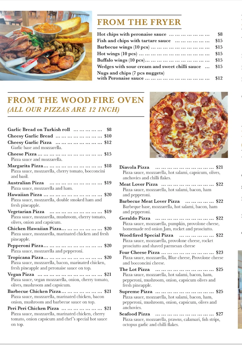 Menu, WOODFIRED PIZZA BAR 🍕🍕 , Cafe DAMI☕️🥐🥞