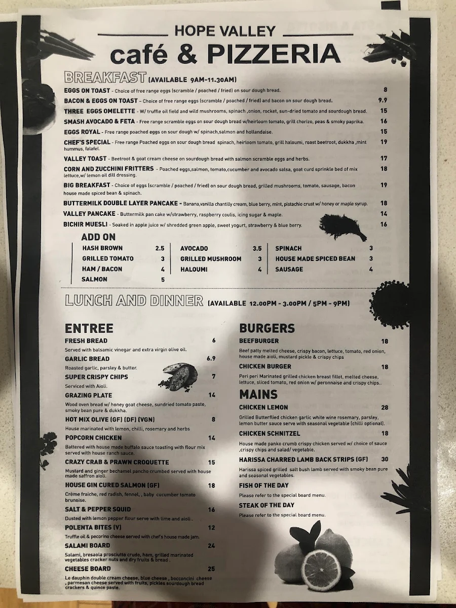 Menu, WOODFIRED PIZZA BAR 🍕🍕 , Cafe DAMI☕️🥐🥞