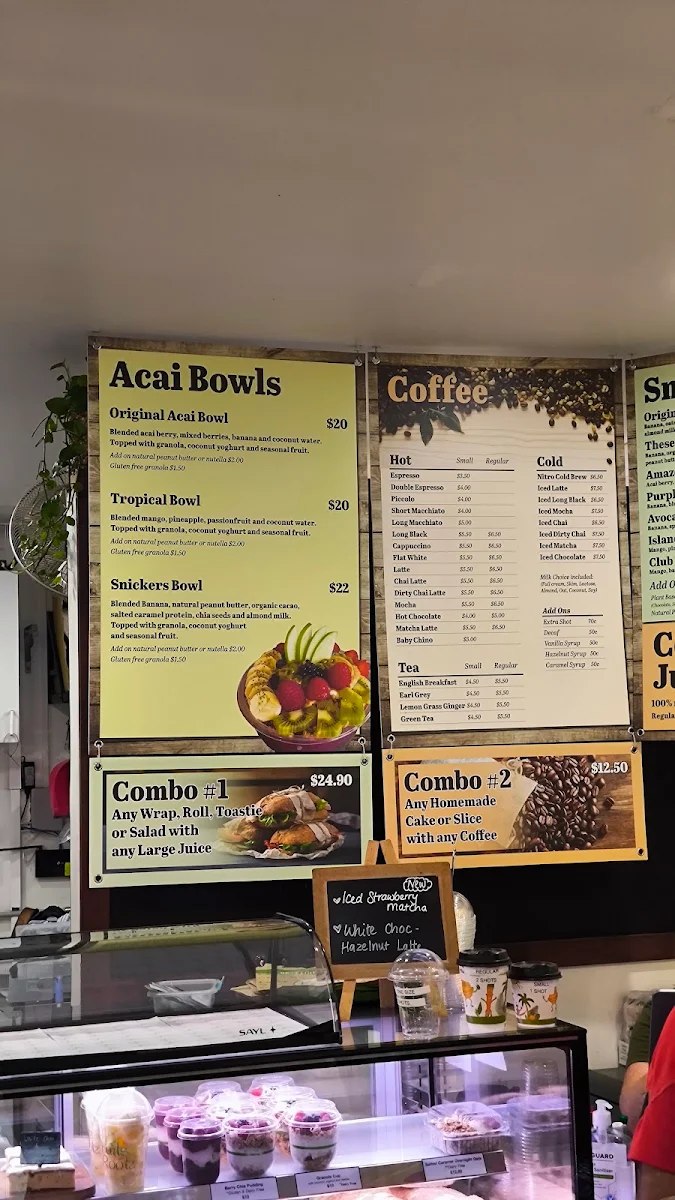 Menu, Fruits N Rootz