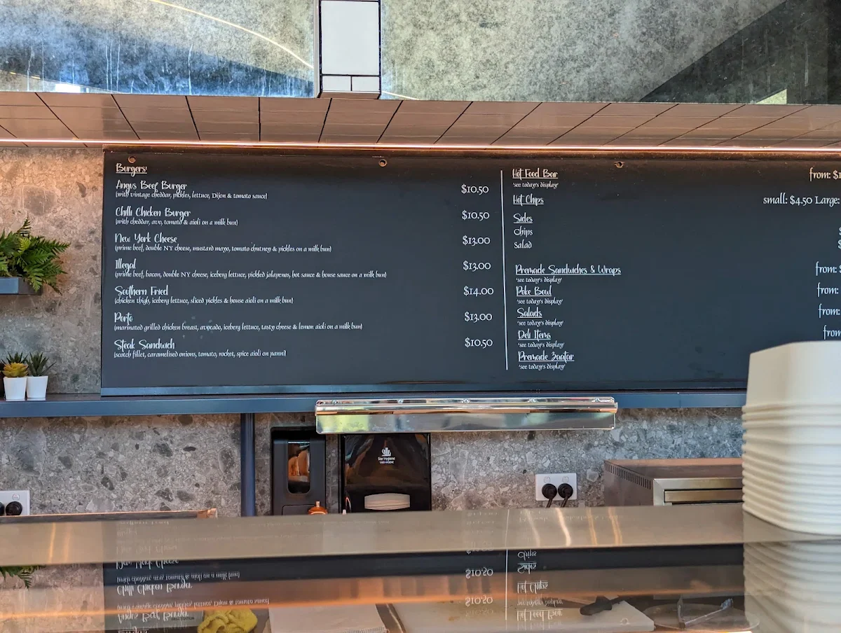 Menu, Gianni's Espresso