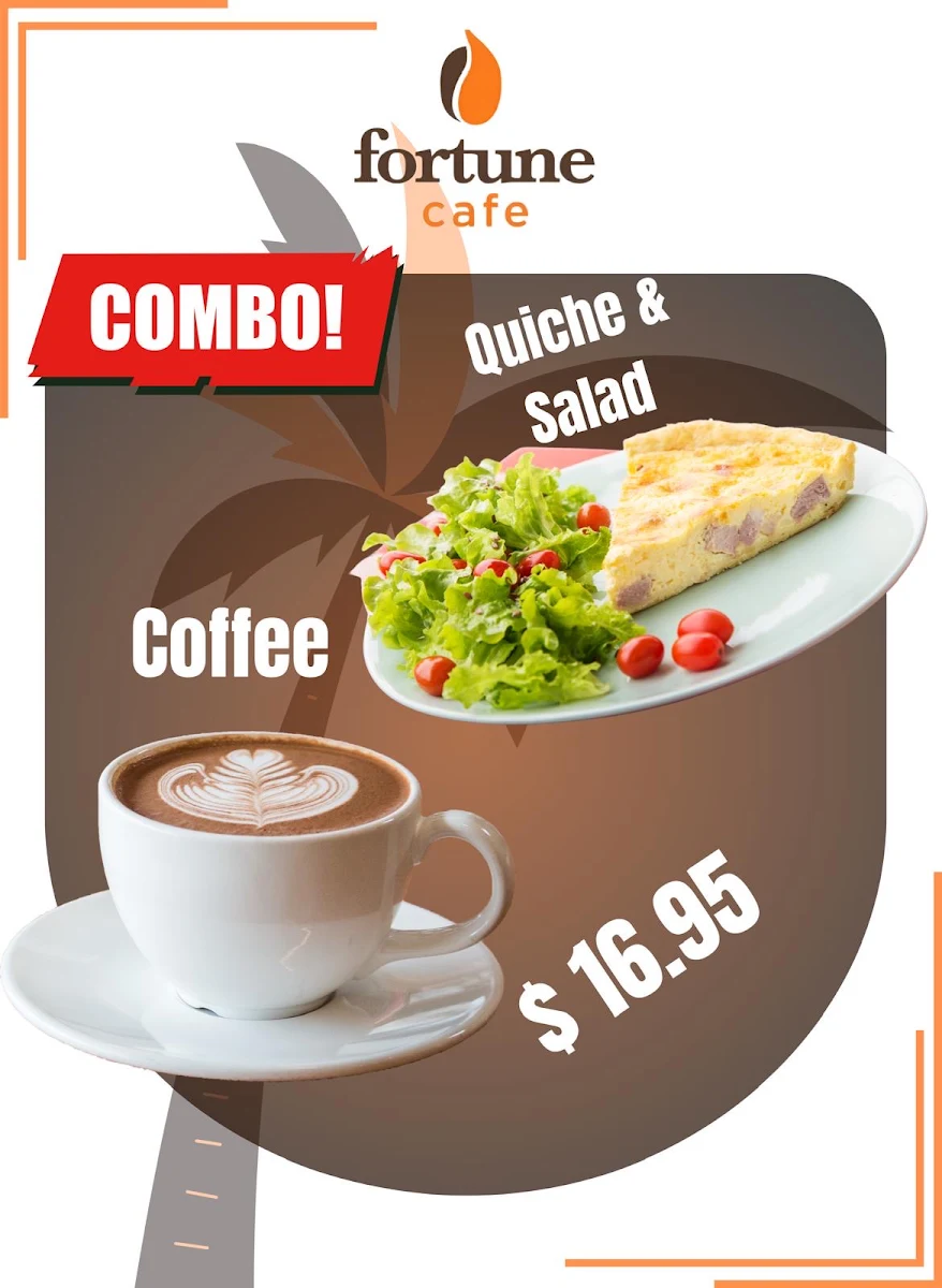 Menu, FORTUNE CAFE & GRILL