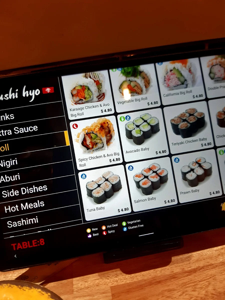 Menu, SUSHI HYO (YAMANTO)