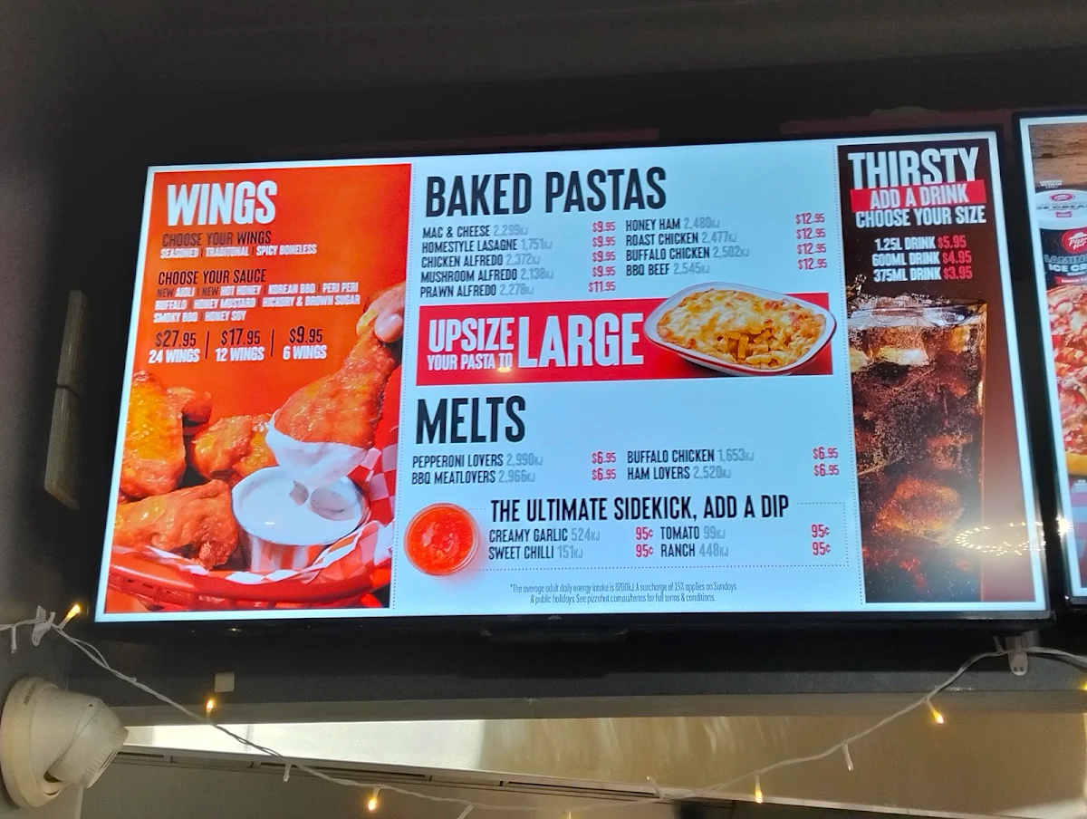 Menu, Pizza Hut Albany