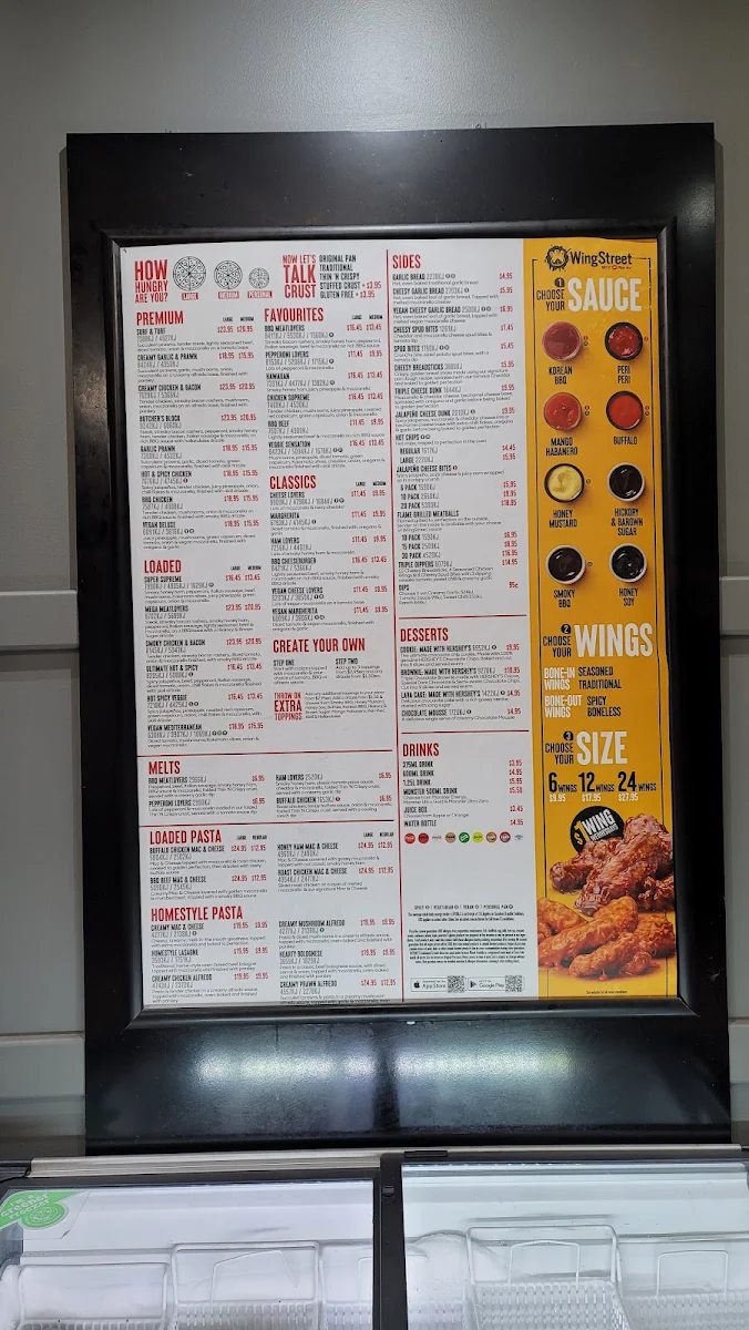 Menu, Pizza Hut Albany