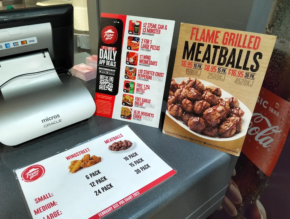 Menu, Pizza Hut Albany