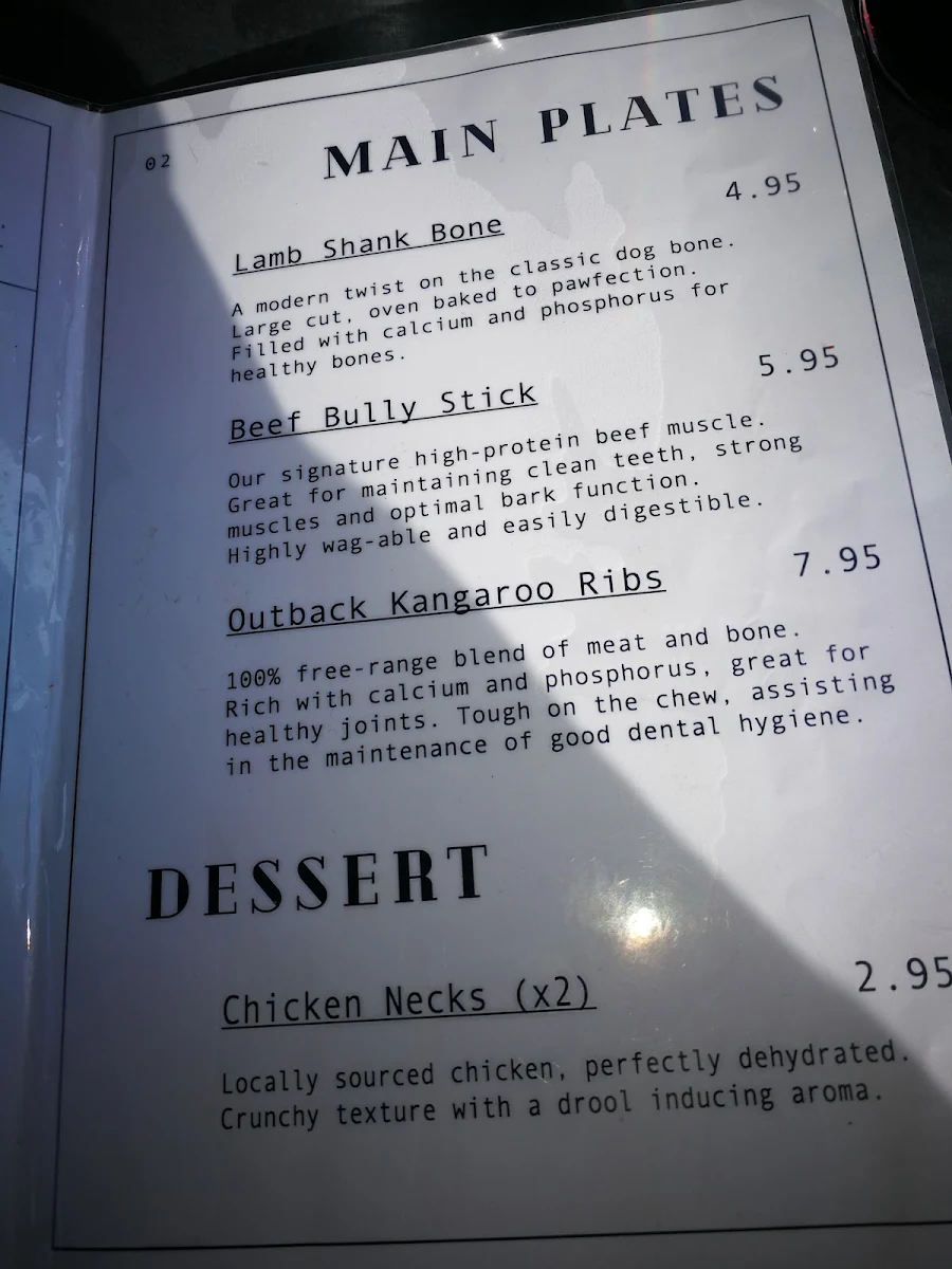 Menu, Common Room Co