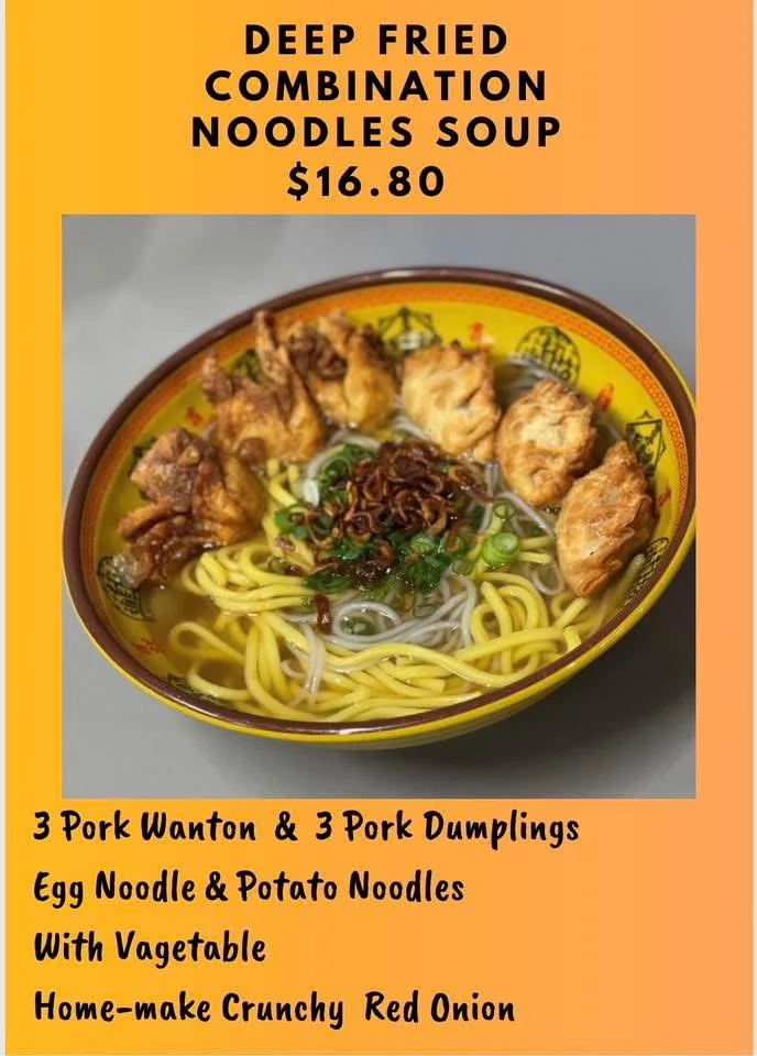 Menu, Tia's Cafe Co
