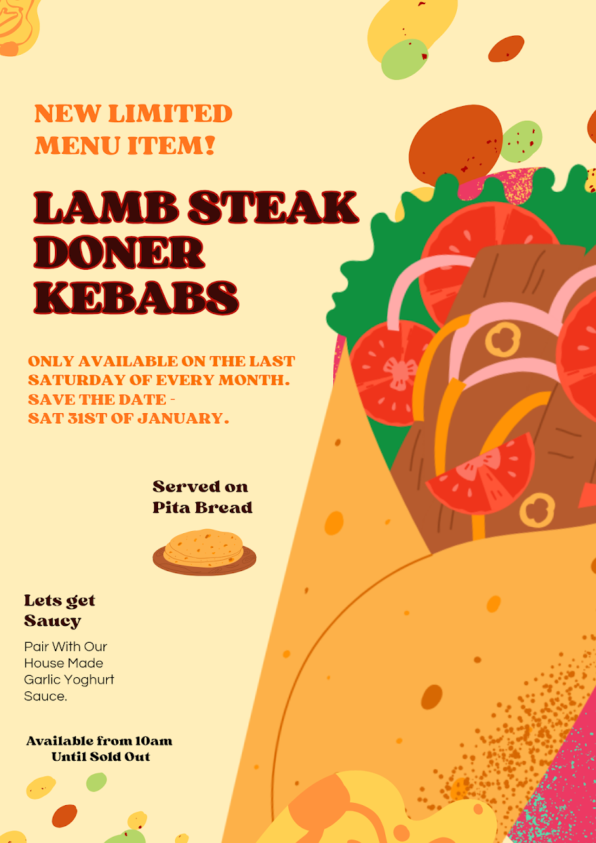 Menu, Crini Kebabs