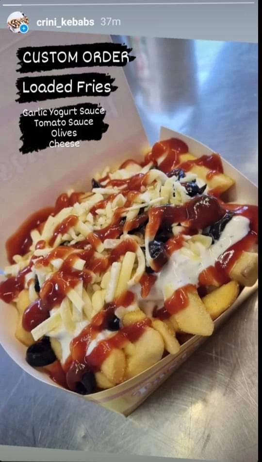 Menu, Crini Kebabs