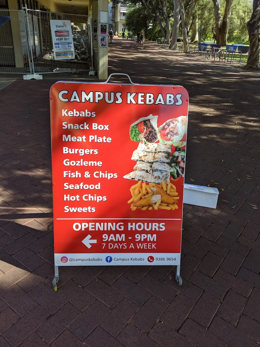 Menu, Campus Kebabs