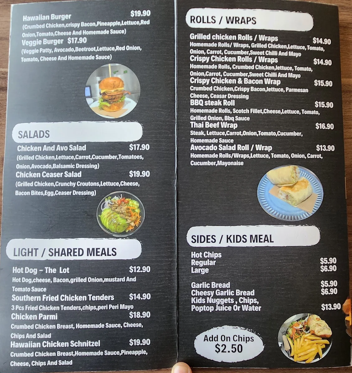 Menu, Q3 Coffee Lounge