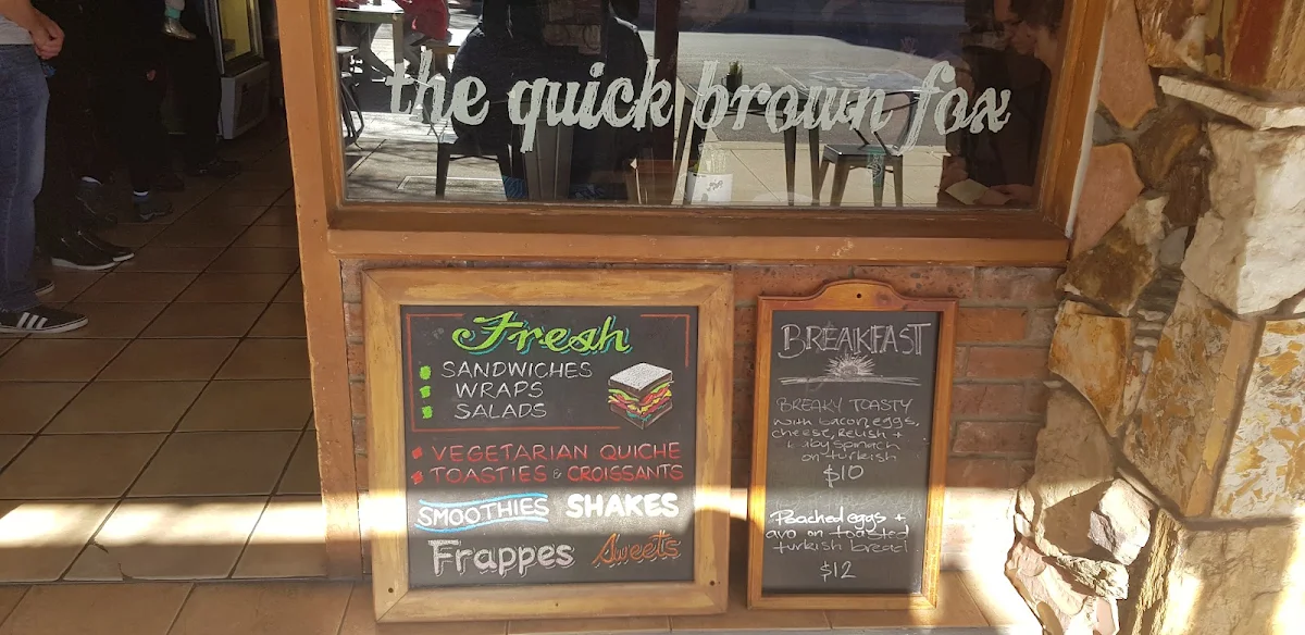 Menu, The Quick Brown Fox