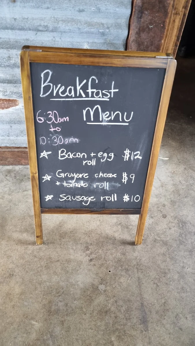 Menu, The Barn Restaurant
