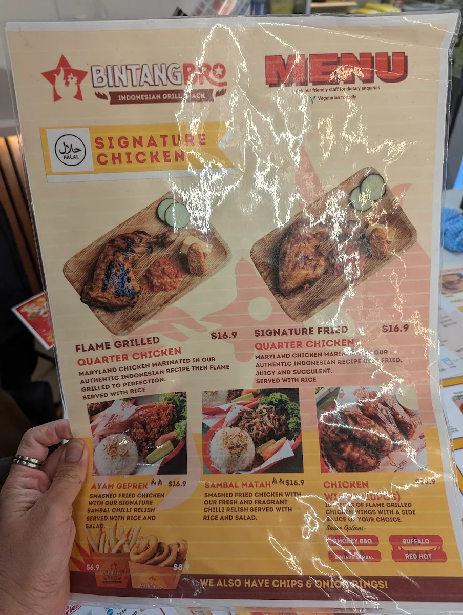 Menu, Little Indo Town