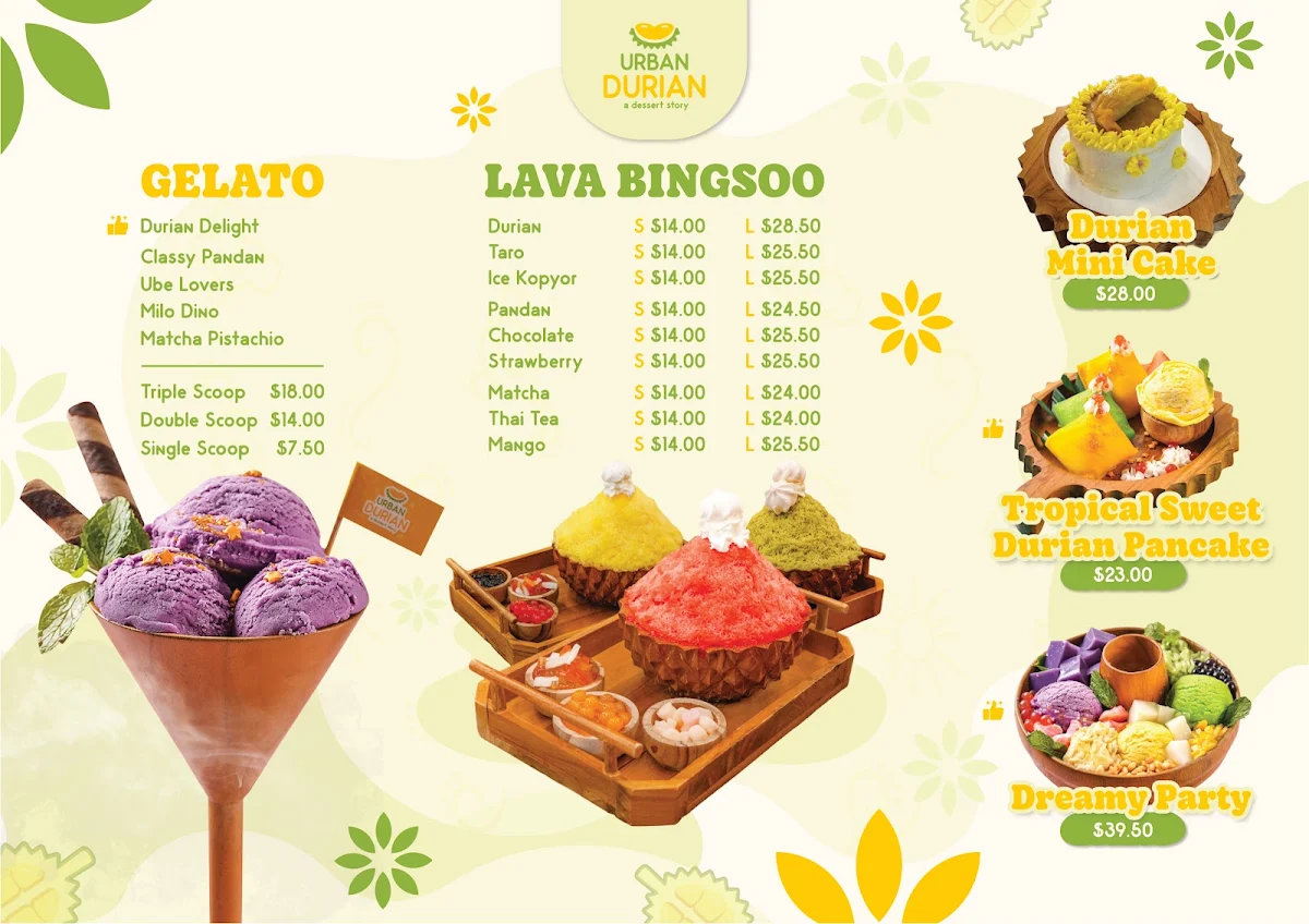 Menu, Little Indo Town