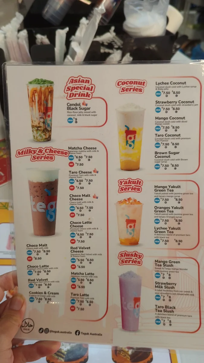 Menu, Little Indo Town