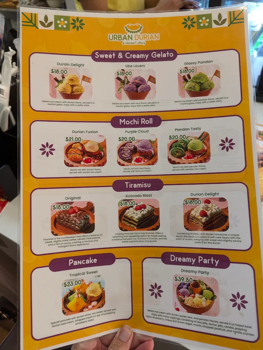 Menu, Little Indo Town