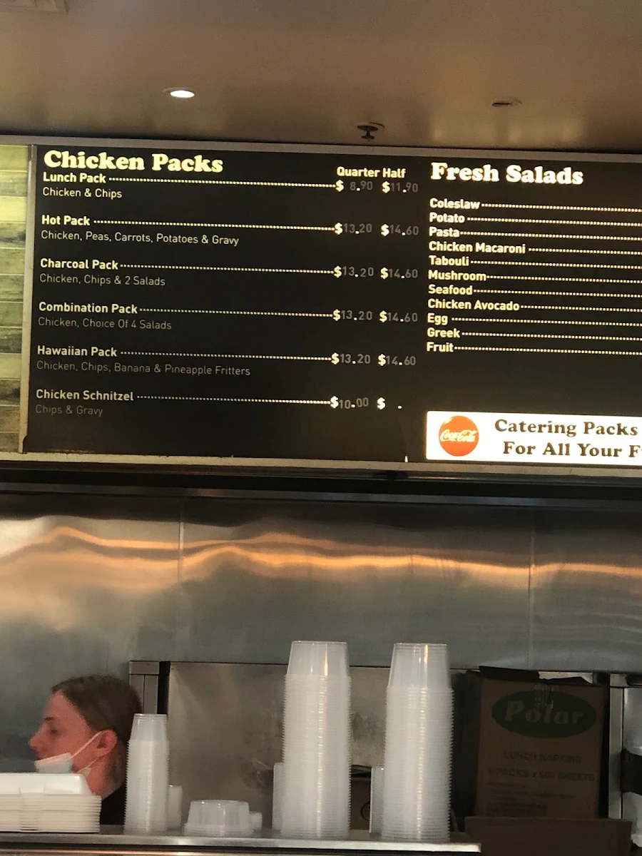 Menu, Gateway Charcoal Chicken