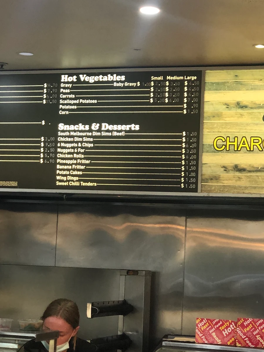 Menu, Gateway Charcoal Chicken