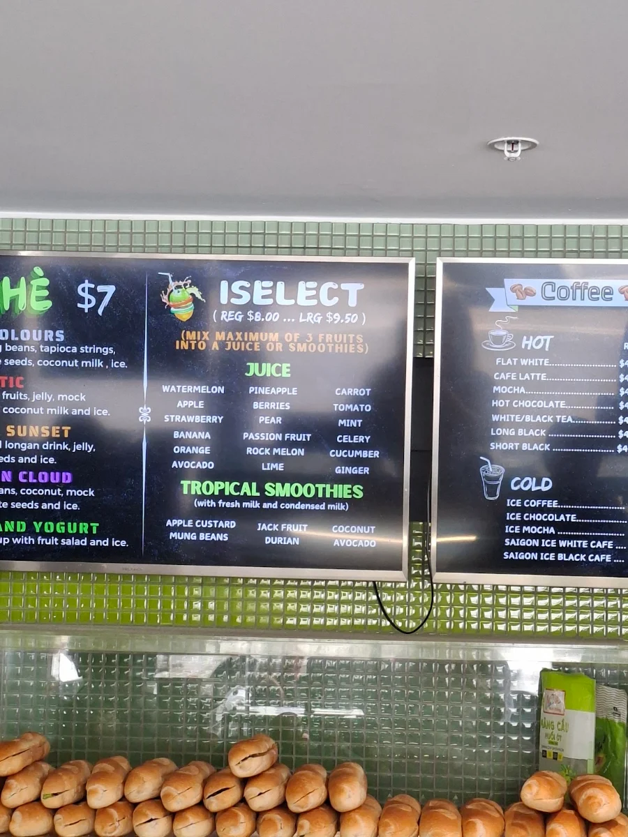 Menu, U&I Cafe