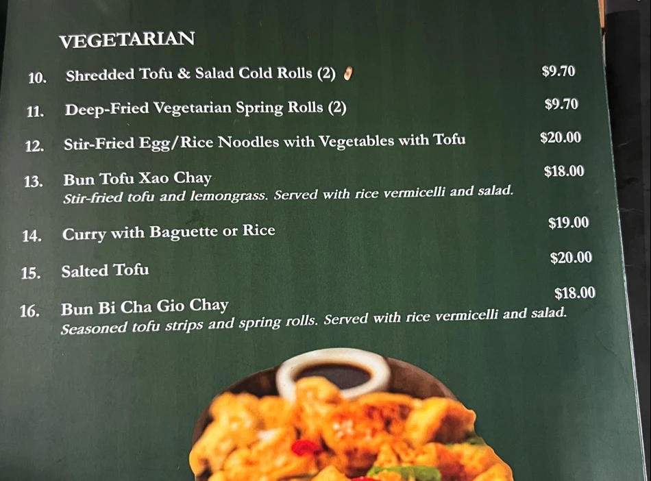 Menu, U&I Cafe