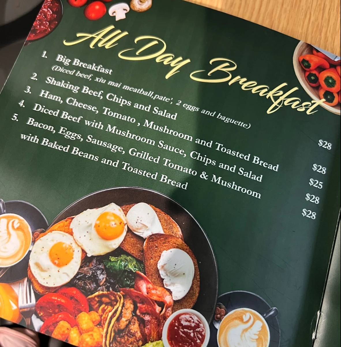Menu, U&I Cafe