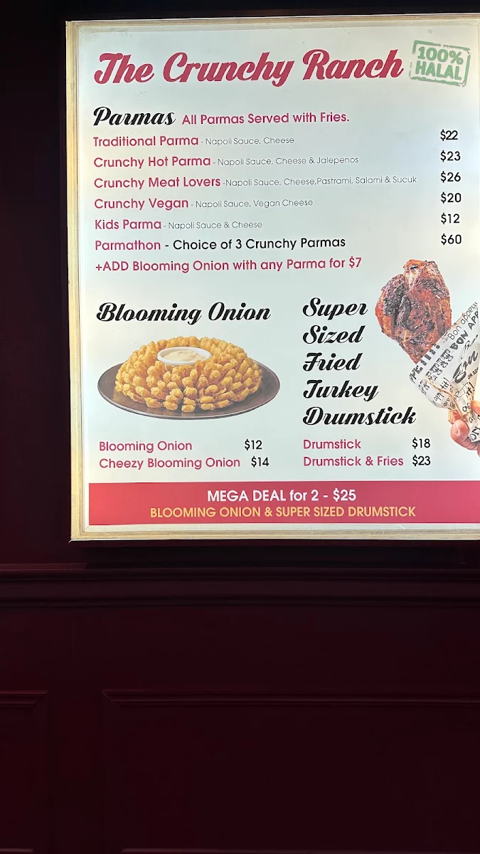 Menu, Grazeland Melbourne