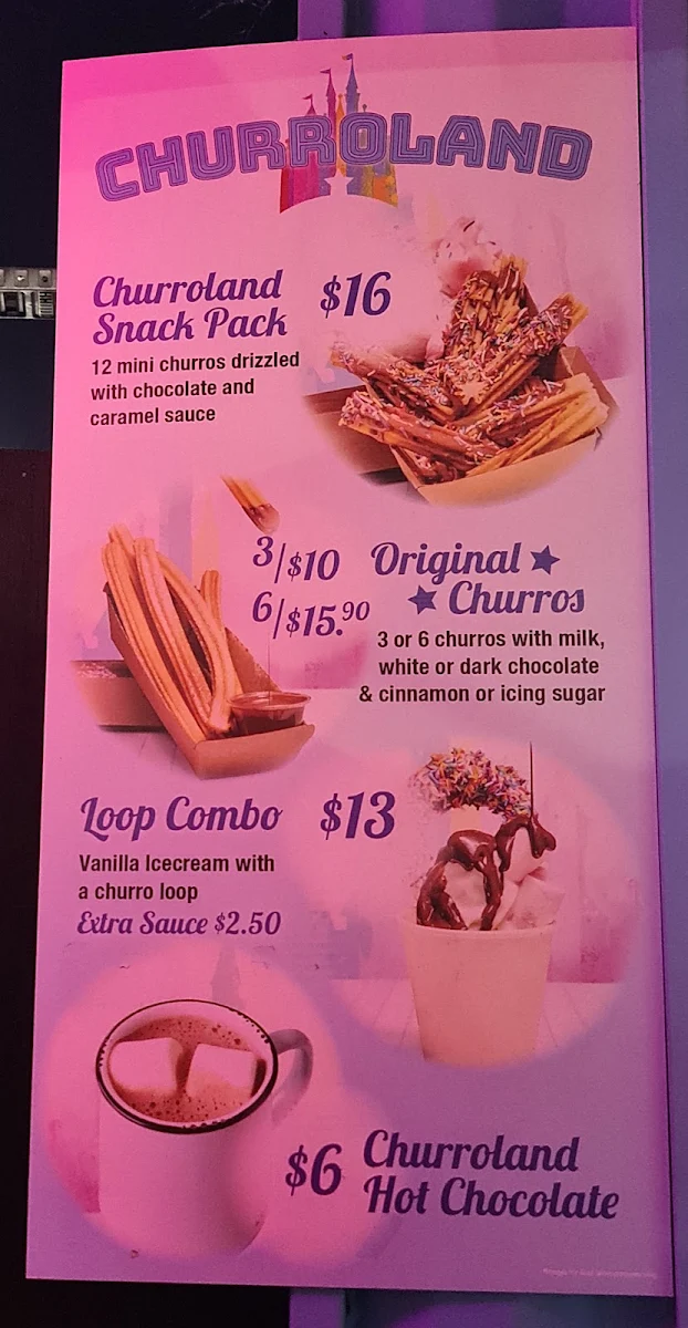 Menu, Grazeland Melbourne