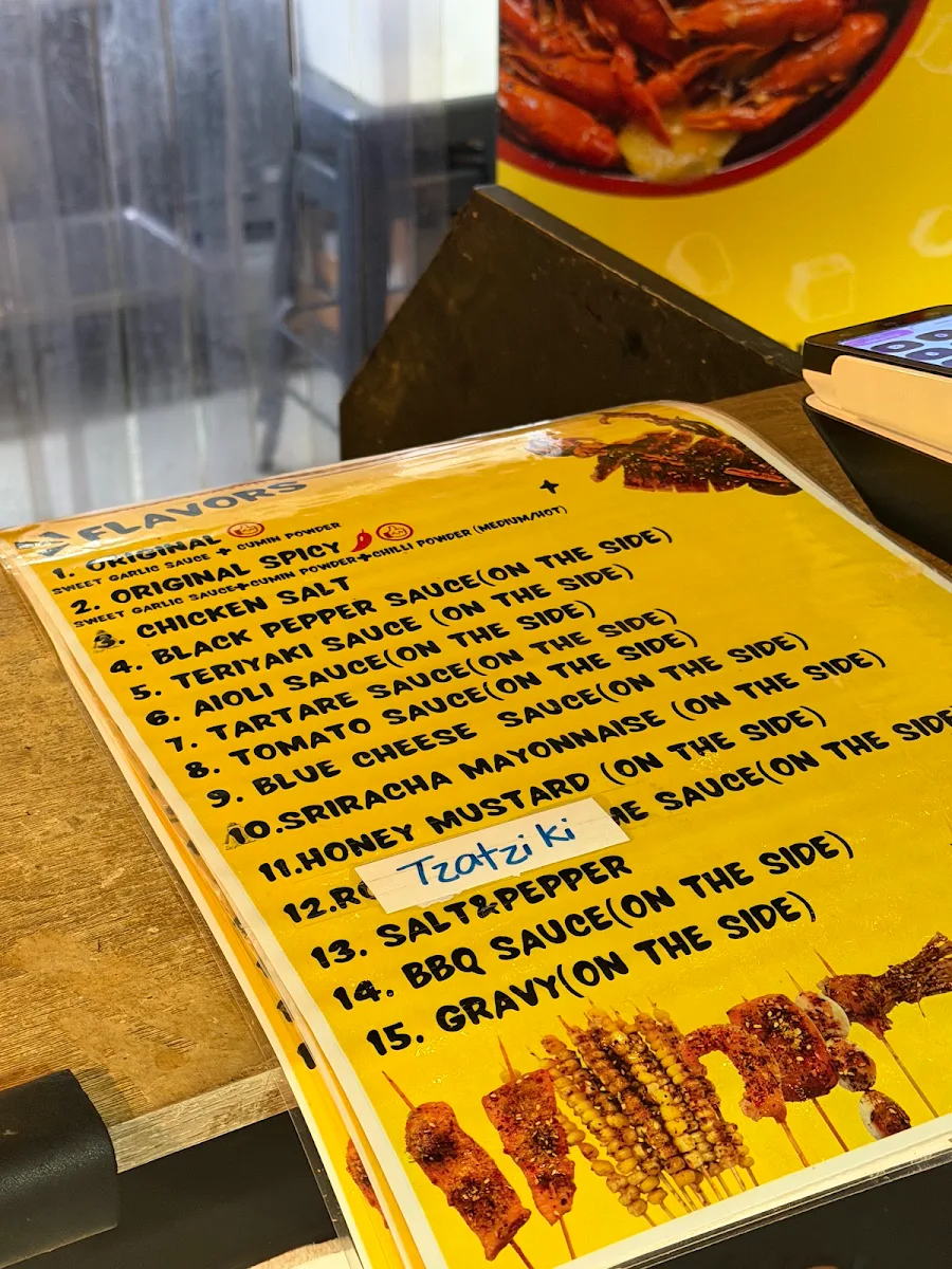 Menu, Skewers Lover
