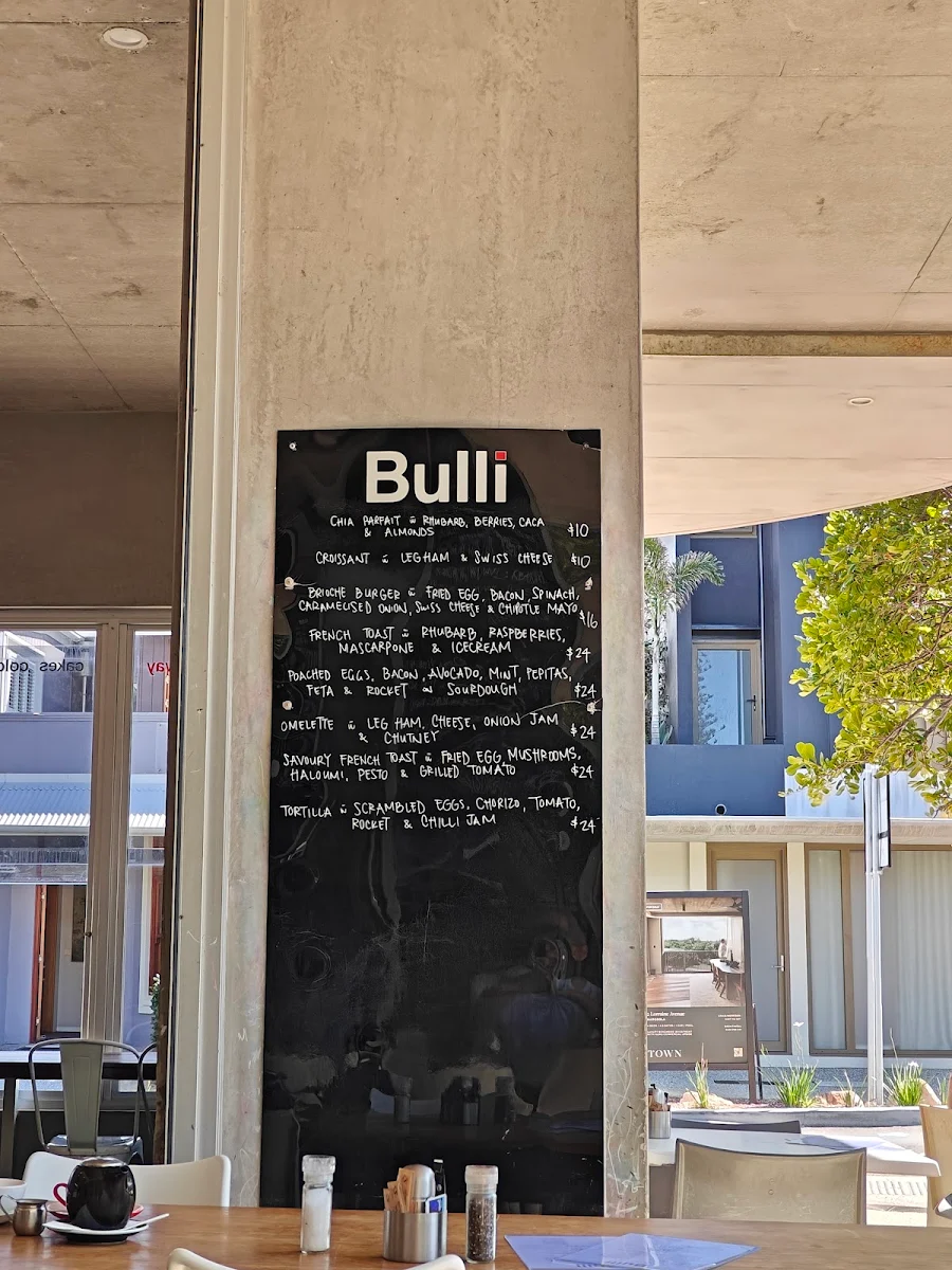 Menu, Bulli