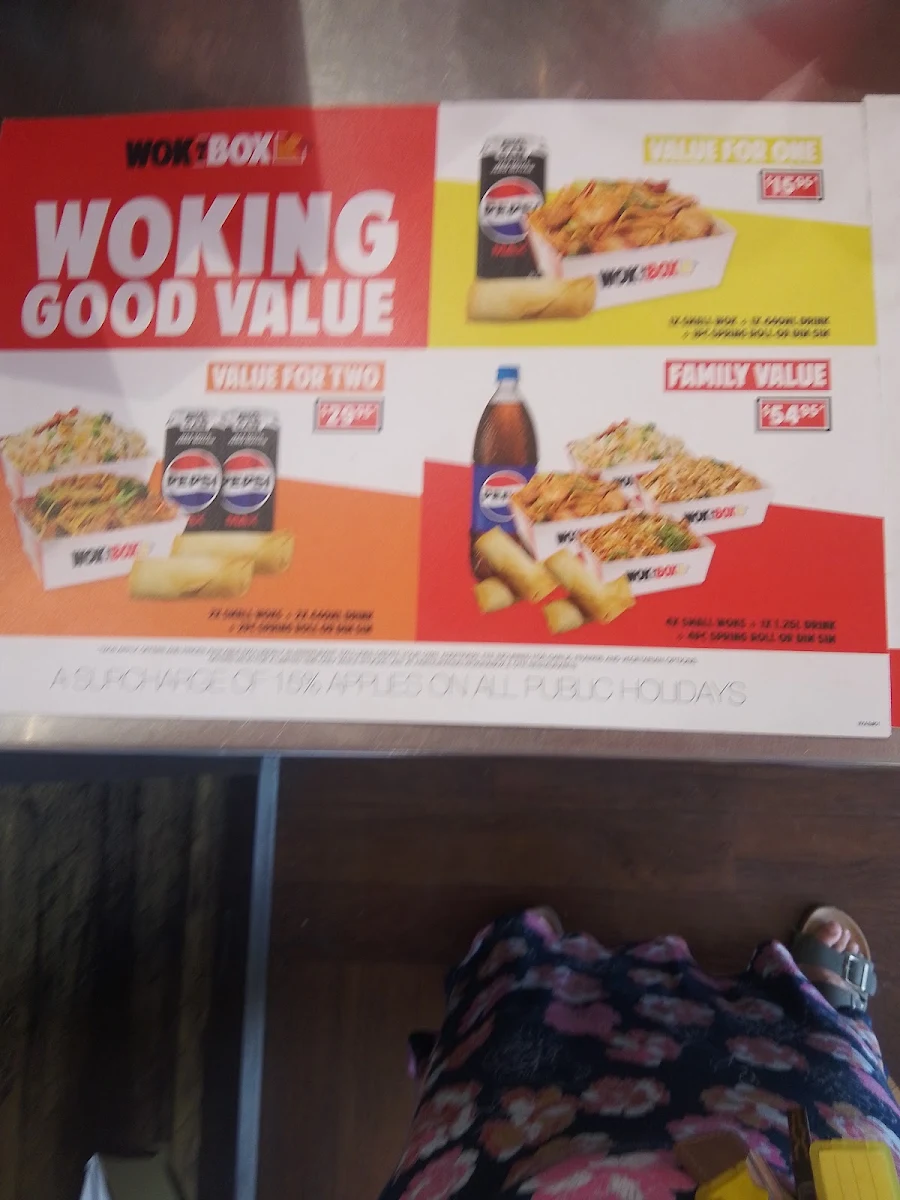 Menu, Wokinabox