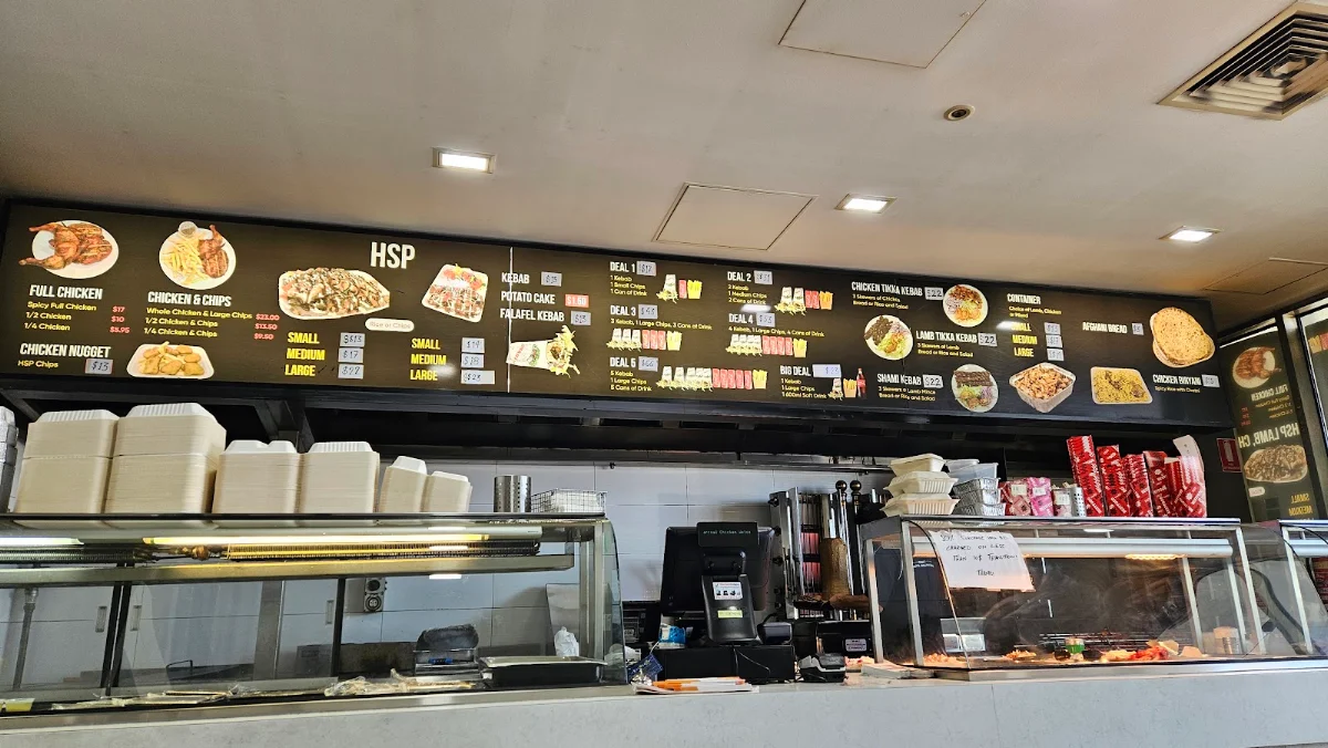 Menu, Lyndhurst Charcoal Chicken and Kebab ( HALAL )