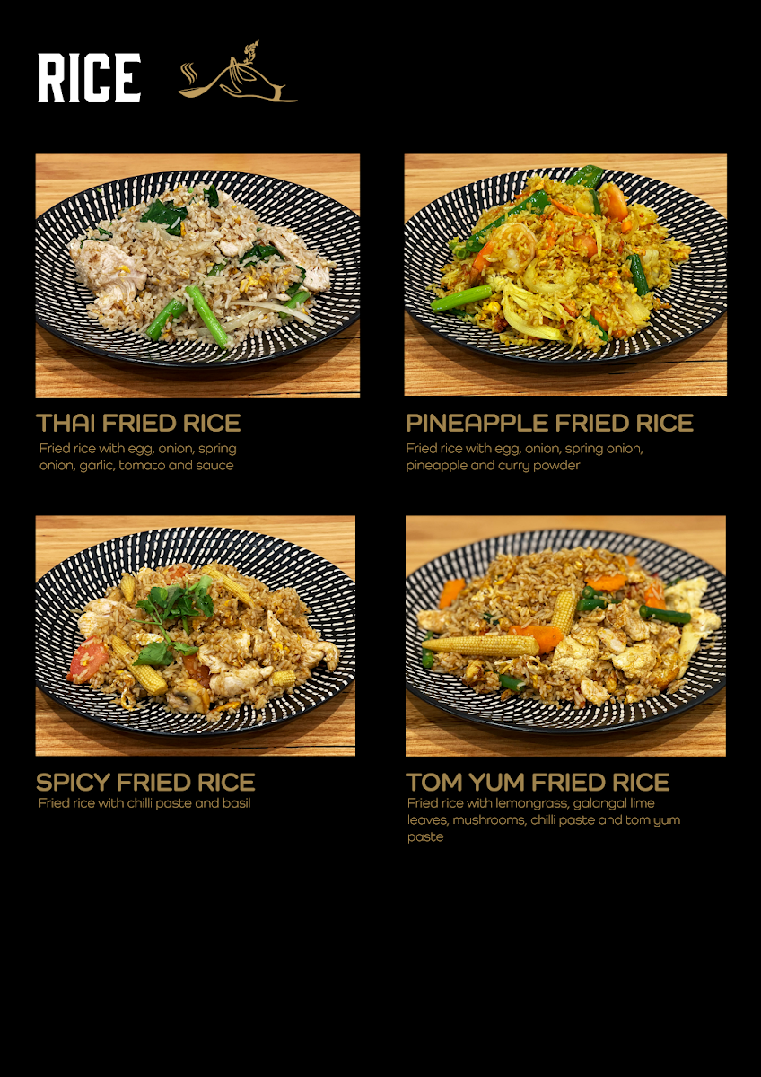 Menu, Inspire Thai