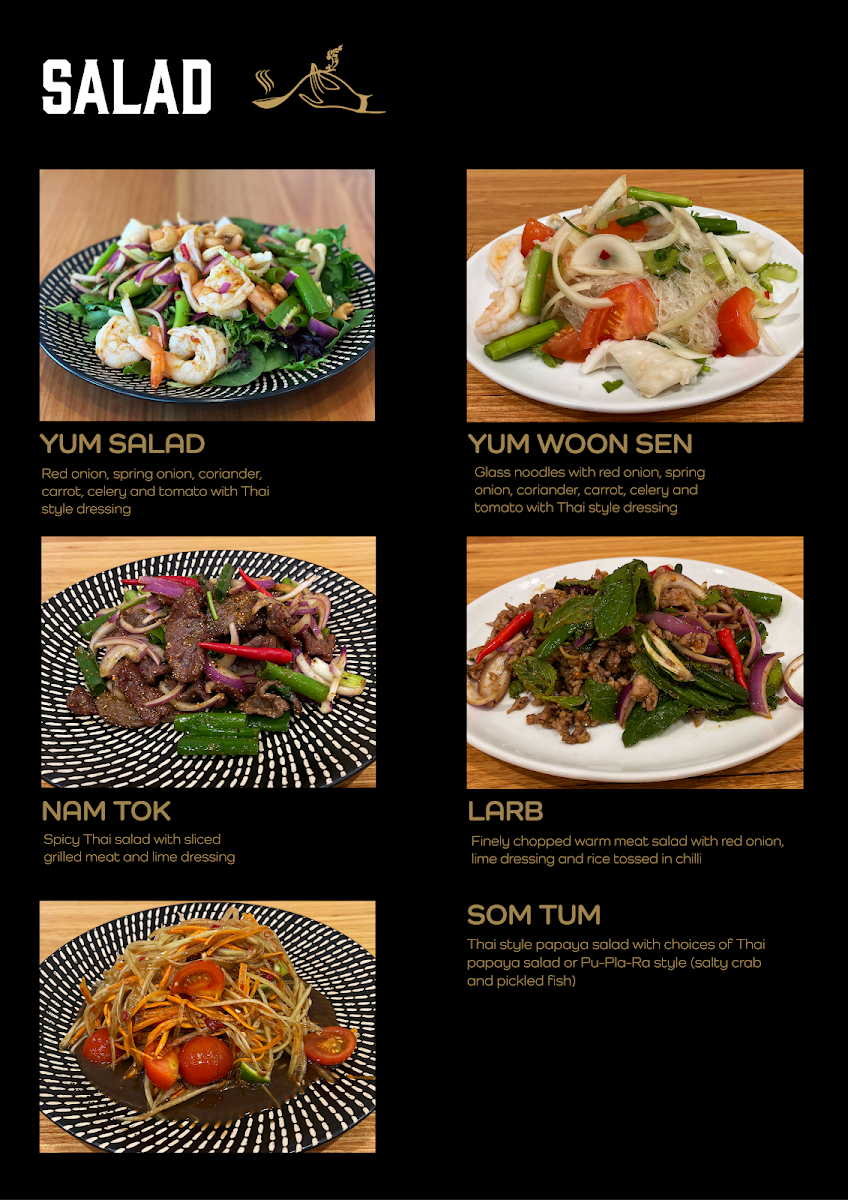 Menu, Inspire Thai