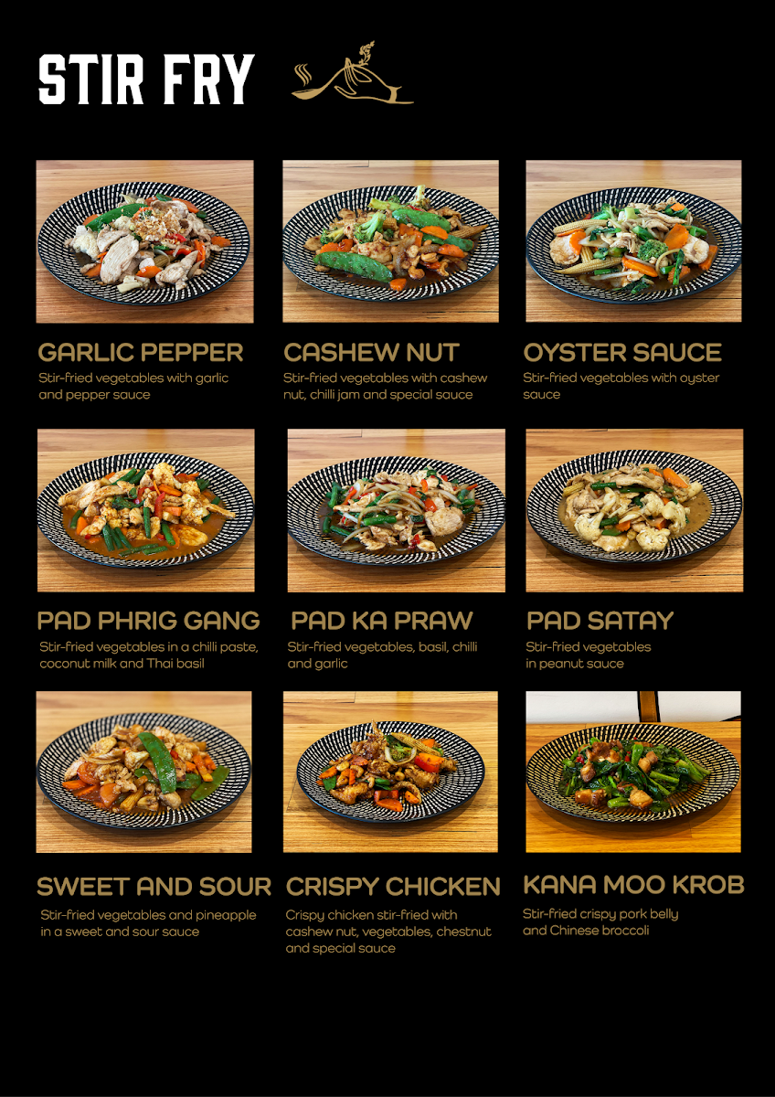 Menu, Inspire Thai