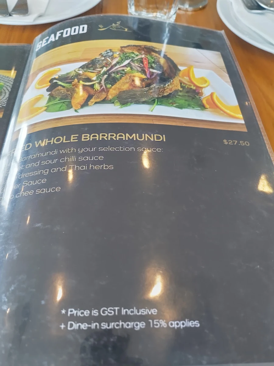 Menu, Inspire Thai