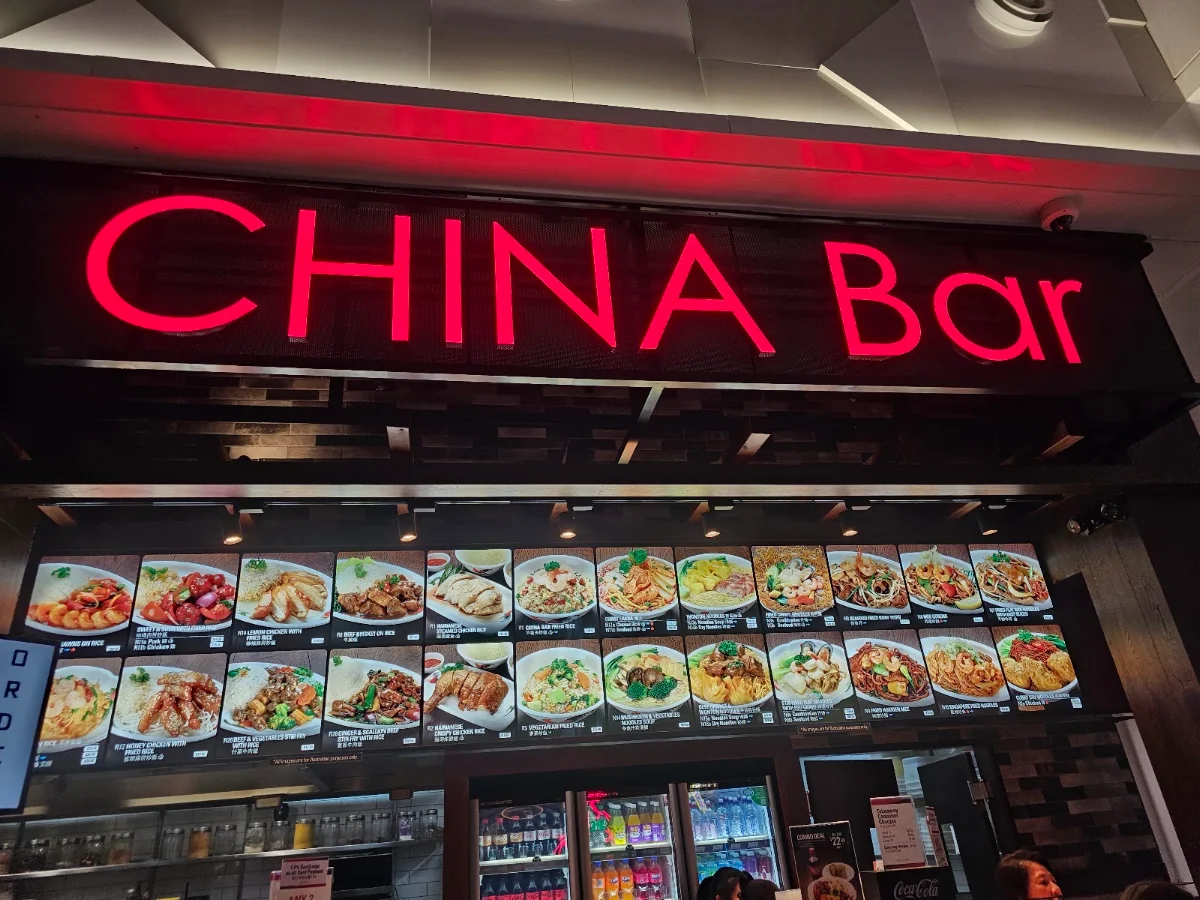 Menu, China Bar Express