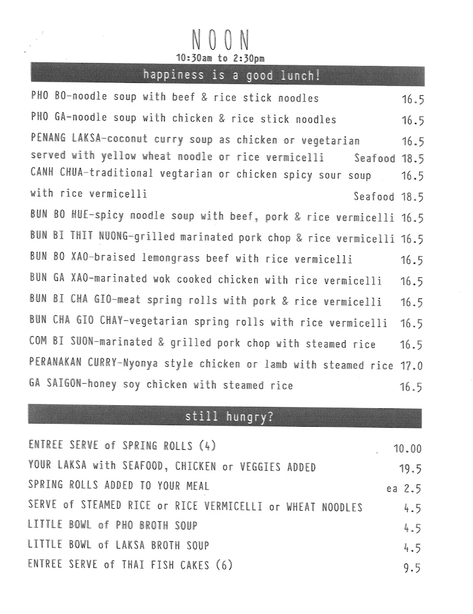 Menu, High On 55