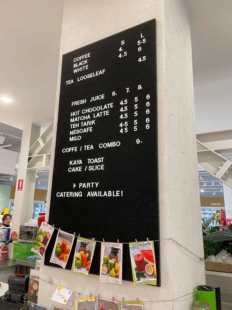 Menu, Colonial Coffee Cafe