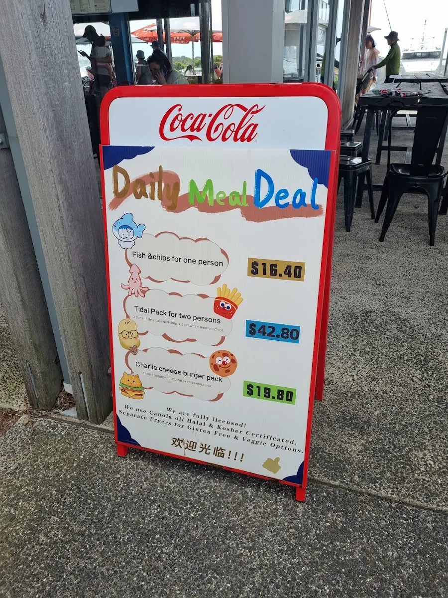 Menu, Queenscliff Harbour Fish & Chips