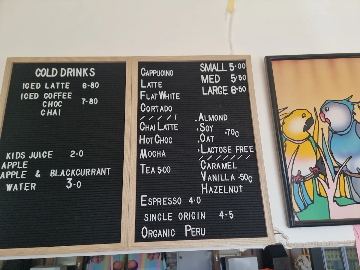 Menu, Coffee Is Here