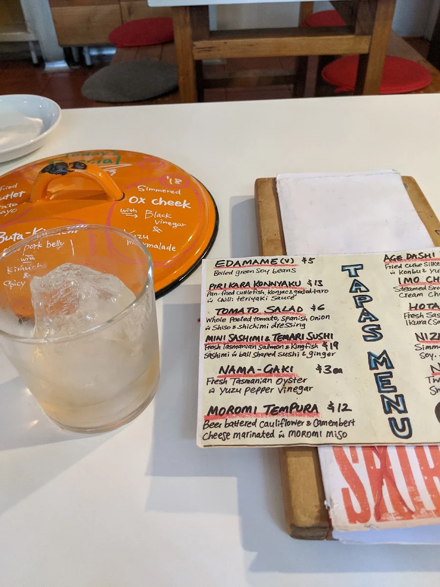 Menu, Akasiro