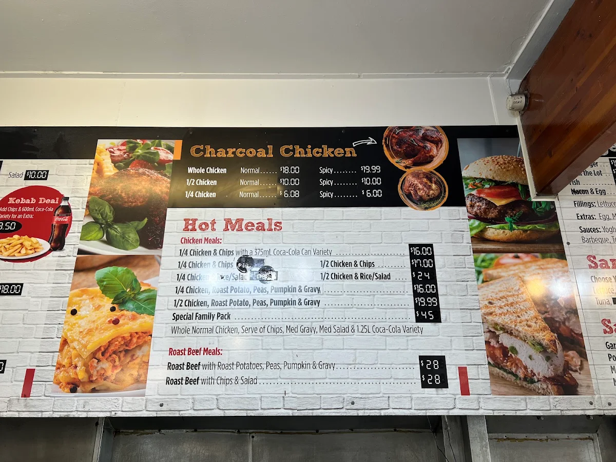 Menu, The Flame House Charcoal Chicken & Grills
