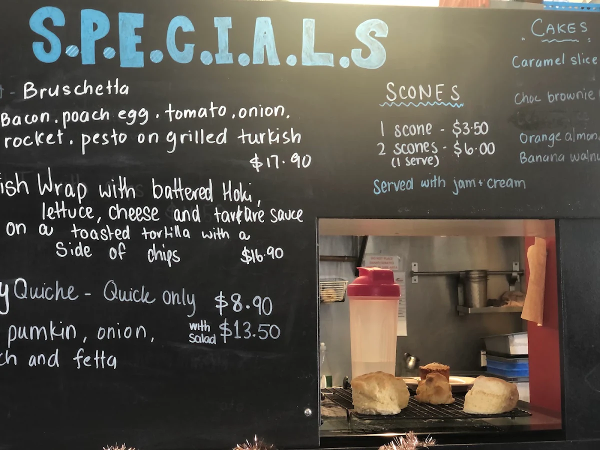 Menu, Nambucca Boatshed & Cafe