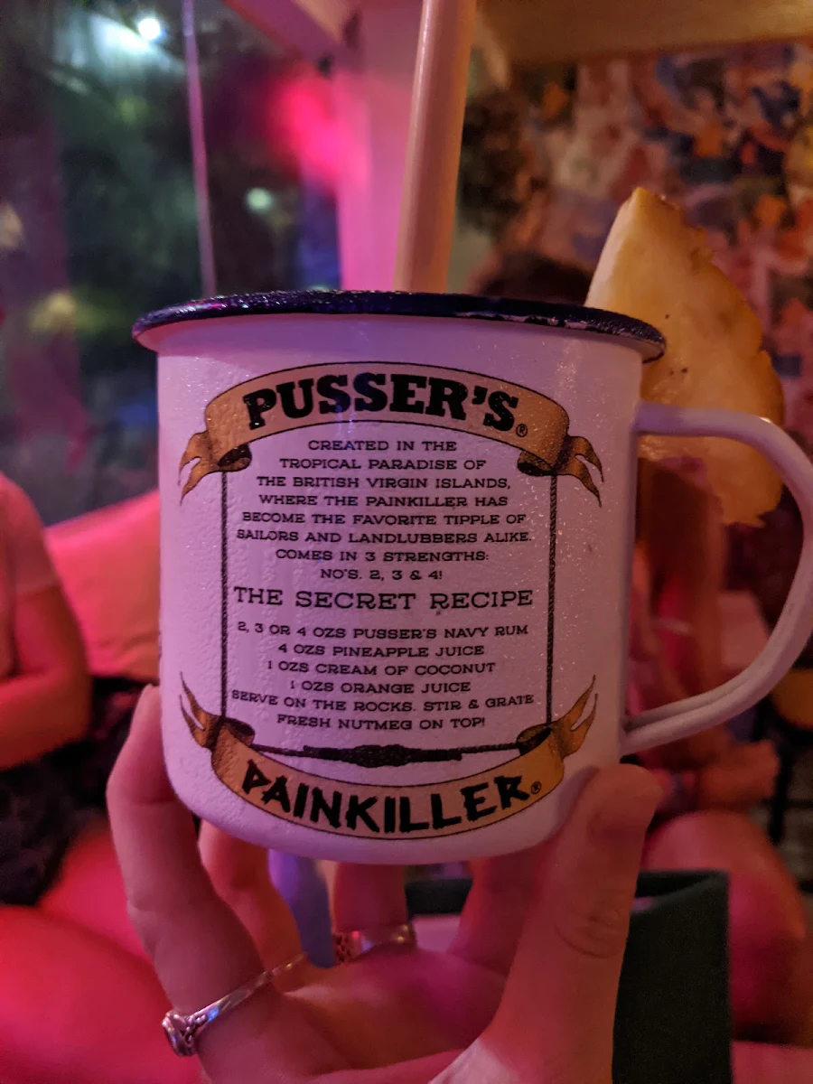Menu, Flamingos Tiki Bar