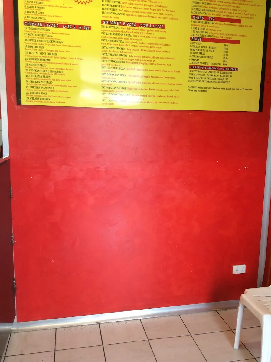 Menu, Brady Road Fish and Chips