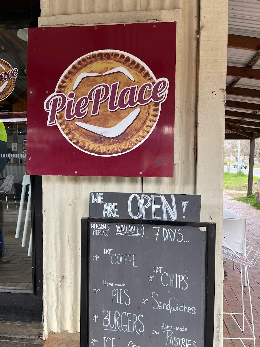 Menu, Nerson's PiePlace & Takeaway