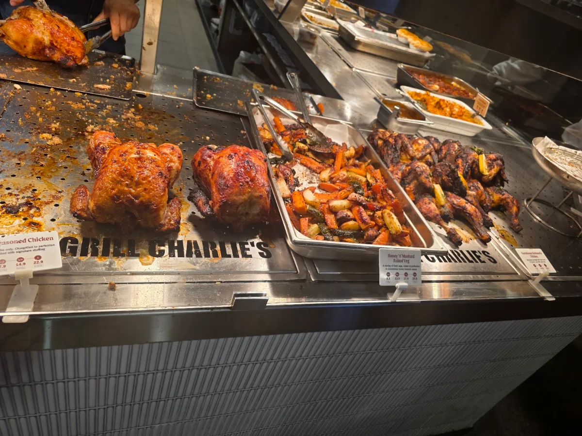 Menu, Chargrill Charlie's Sydney Olympic Park